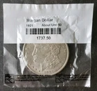 1921 $1 Morgan Silver Dollar in a Littleton Packet