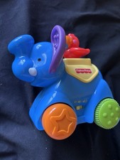 Fisher-Price Elephant Amazing Animals Press and Go Musical Action Toy 2008 WORKS