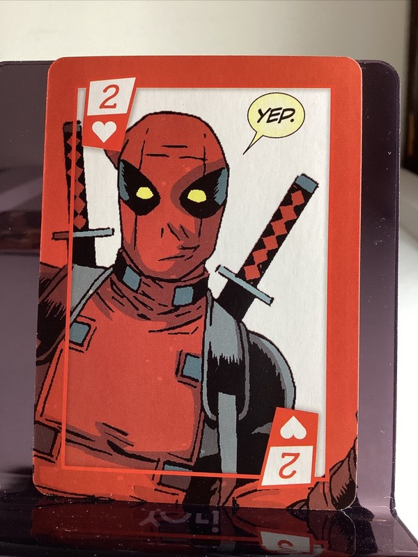 Marvel Deadpool playing card  by Aquarius 2 Of Hearts