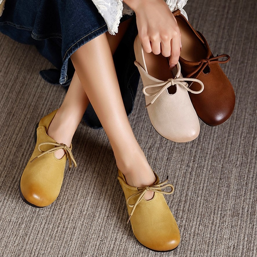 PANTOFOLA D’ORO Ballerine ballerine donna vera pelle punta tonda mocassino ciabatte sandali scarpa subacquea