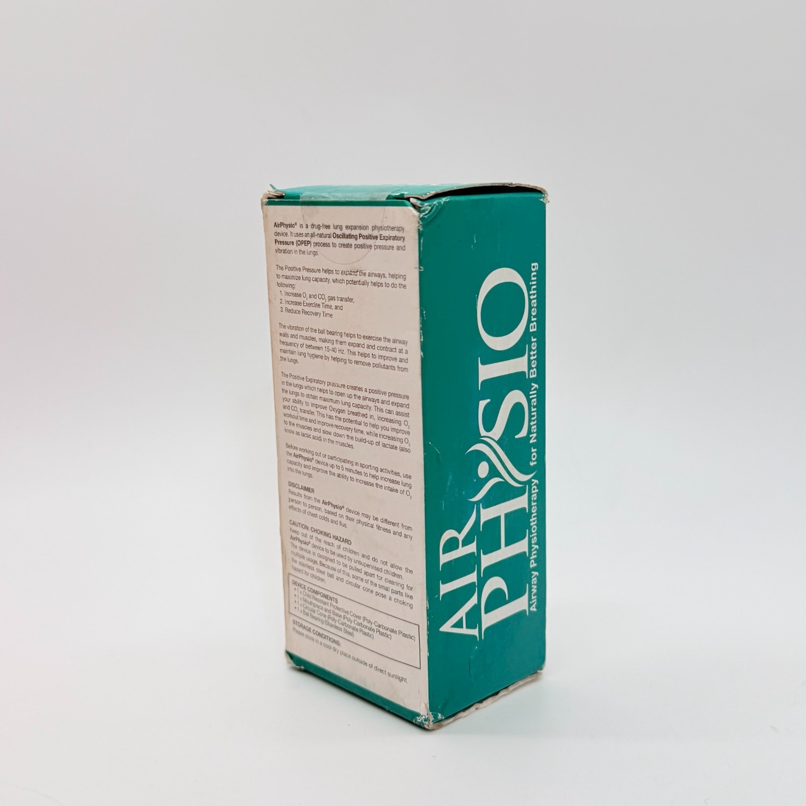 Air Physio Mucus Clearance Device Airway Physiotherapy Natural Breathing NEW