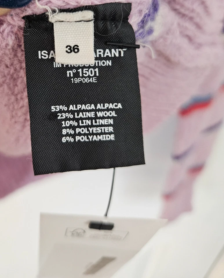 Etoile Isabel Marant Striped Crew Neck Sweater Size 36 - Image 3 of 4