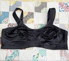 Cacique Wireless Bra 48DD Black Wirefree Black 48 DD Full Coverage