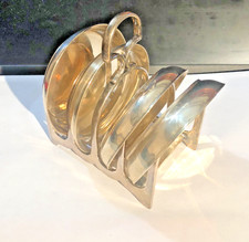 Tiffany Sterling Silver Round Nut Dishes 4 Coasters & Custom Rack - No Monograms