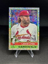 2025 Topps Heritage Lance Lynn #318 Silver Sparkle St. Louis Cardinals
