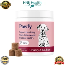 Pawfy Dog UTI Supplement Cranberry & D-Mannose for Bladder Health, 30 Chews