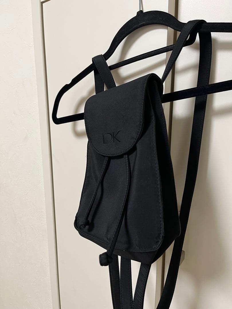 DKNY Donna Karan Mini Drawstring Backpack Black -… - image 5