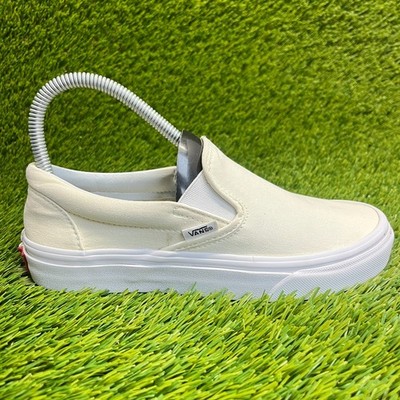 Vans Classic Slip On Womens Size 6.5 White Athletic Walking Skate Shoes Sneakers