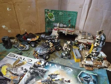 Halo megabloks used lot UNSC trasnport ship+warthog and mongoose+ extra bits