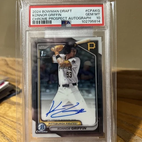 2024 Bowman Draft - Chrome Prospect Autographs Konnor Griffin PSA 10 #CPA-KG