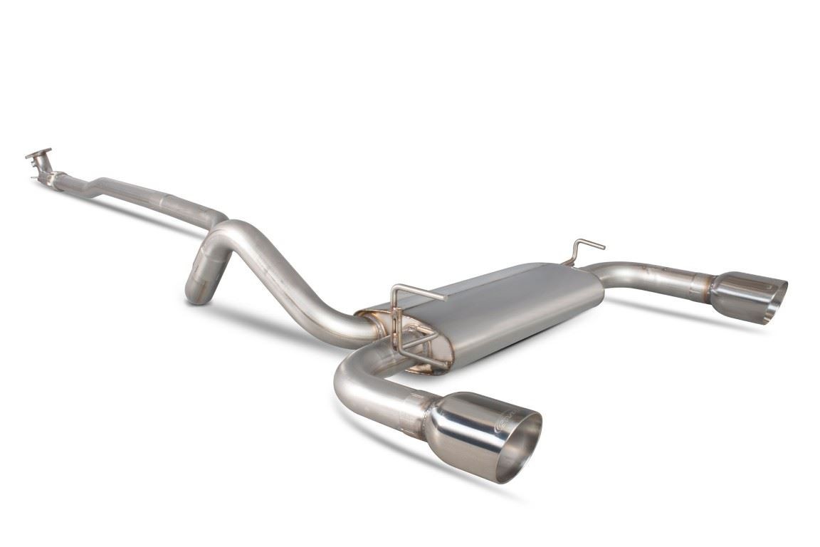 Scorpion Exhaust No-Res Cat-Back System Fiat 695 Abarth 1.4 Garrett Turbo 08-18