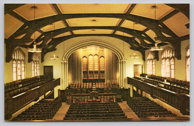 #ad Vintage First Presbyterian Church Baton Rouge Photochrome Postcard $4.75