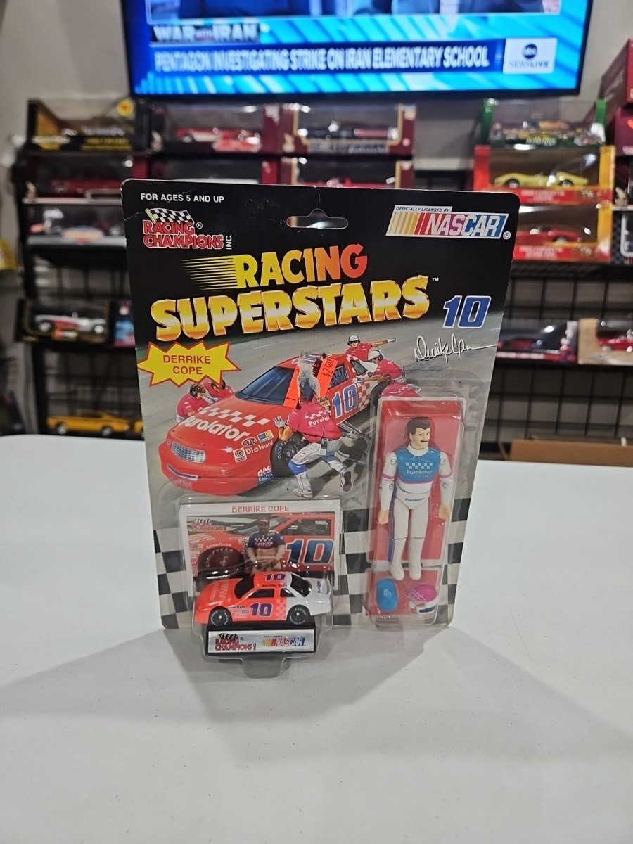 トープレブリキ製CHAMPION AUTO RACE TOURNAMENT 玩具 Racing Champions Racing Superstar #10 Derrike Cope Figure 1991 | eBay