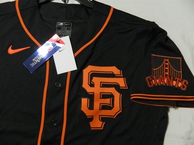 Authentic San Francisco Giants Flex Base ALTERNATE Black Jersey 44