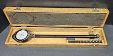 Scherr Tumico ⅞" - 2" Dial Bore Gage 0.0001" Indicator 12" Reach Machinist 