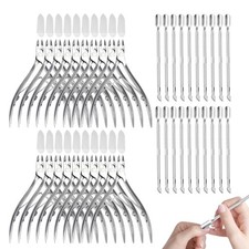 40 Pcs Cuticle Trimmer with Pusher,Stainless Steel Cuticle Nippers, Nail Edge...