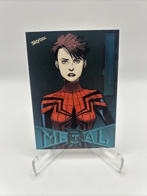 2022 Upper Deck Marvel Spider-Man Metal Universe Turquoise Mayday Parker #/50