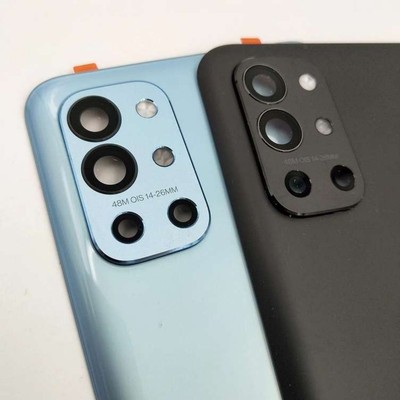 Back Glass Rear Housing Battery Cover Camera Lens For One Plus 9R Carbon Black 