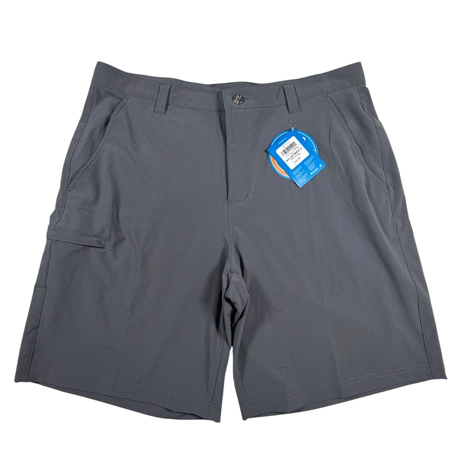 Columbia PFG Gray Performance Fishing Shorts Mens 38 Omni-Shade UPF 50 FM4602