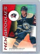 24-25 2024-25 SP Game Used Gavin Brindley RED NEW GROOVES #NG-6 Jackets