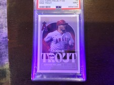 Mike Trout 2022 Topps Project 100, graded #9 by PSA