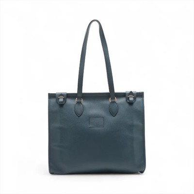Hermès Hippopotamus 40 Cushbell Navy Blue Gold Metal Fittings Z: 1996