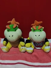 Bowser Jr. 2009 and 2011 Set Sanei SML Plush Toy Mario Bros
