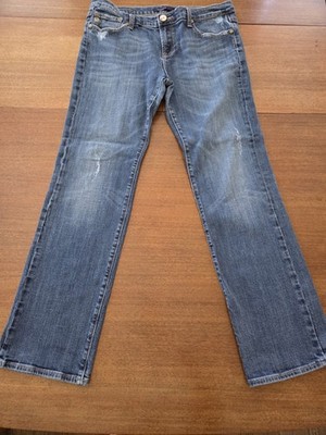Vigoss New York Straight Jeans Womens 13 Light Distress