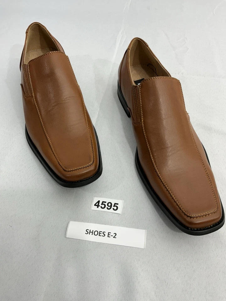 Zapatos mocasines sin cordones Masimo para hombre 10,5 cuero marrón nuevos sin etiquetas Foto 2 de 4