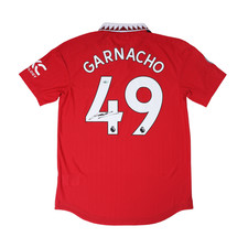 2022-23 Manchester United Garnacho Signed Authentic Jersey COA