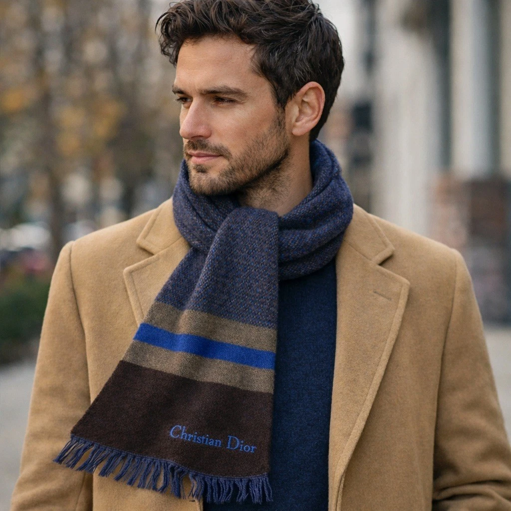 Dior Blue Scarf Scarves for Men for sale | eBay