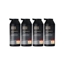 ModaModa Zero Gray Black Hair Shampoo 10.58 Oz Natural Darkening Color 4 Pack