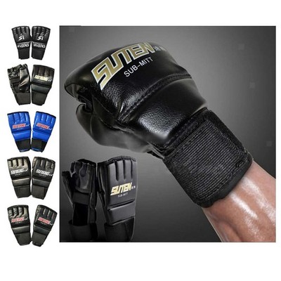MMA Half Finger Boxing Kampfhandschuhe Mitt Trainingshandschuhe