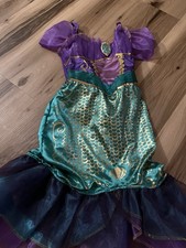 DISNEY PRINCESS ARIEL LITTLE MERMAID HALLOWEEN COSTUME DRESS UP Size 4-6x