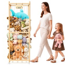 Stuffed Animal Storage, Stuffed Animals Organizer Holder, 64 Inches Tall Plus...