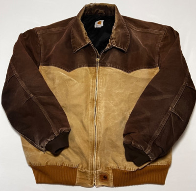 Damaged Carhartt Santa Fe Mens 2XL Jacket for Parts/Crafts