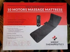 medic therapeutics Foldable Ten Motor massage mattress Heat.          2cntrboxa