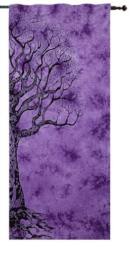 Indian Mandala Window Door Curtains Boho Cotton Tapestry Room Window Curtain - Picture 110 of 122