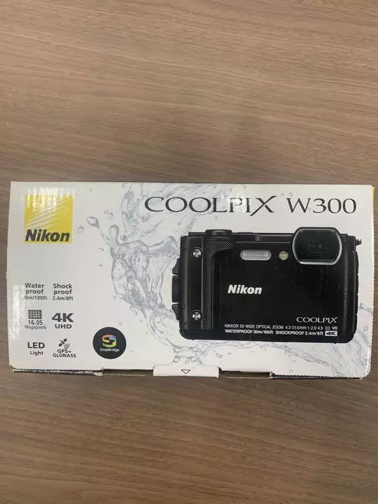 Nikon Digital Camera COOLPIX W300 BK Black Waterproof W300BK From Japan New