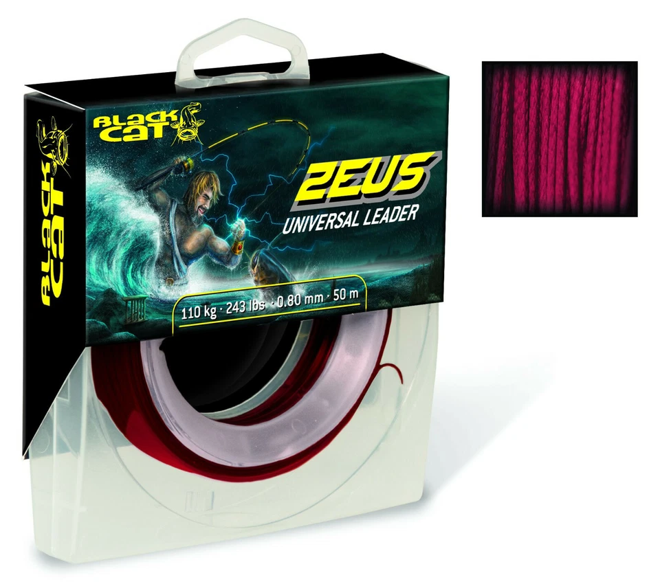 Black Cat Zeus Universal Leader 0,6mm 0,8mm 1,1mm Vorfachmaterial 0,6€/m