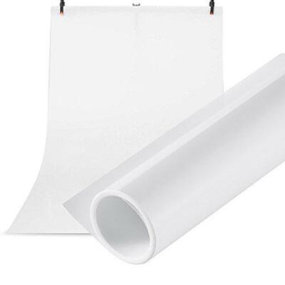 Photography Backdrop Paper Matte Background Seamless PVC Vinyl White 40'' x 80''