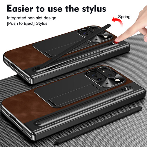 Für Google Pixel 9 Pro faltbare Hülle Cover mit Stylus & Stifthalter - Bild 2 von 23