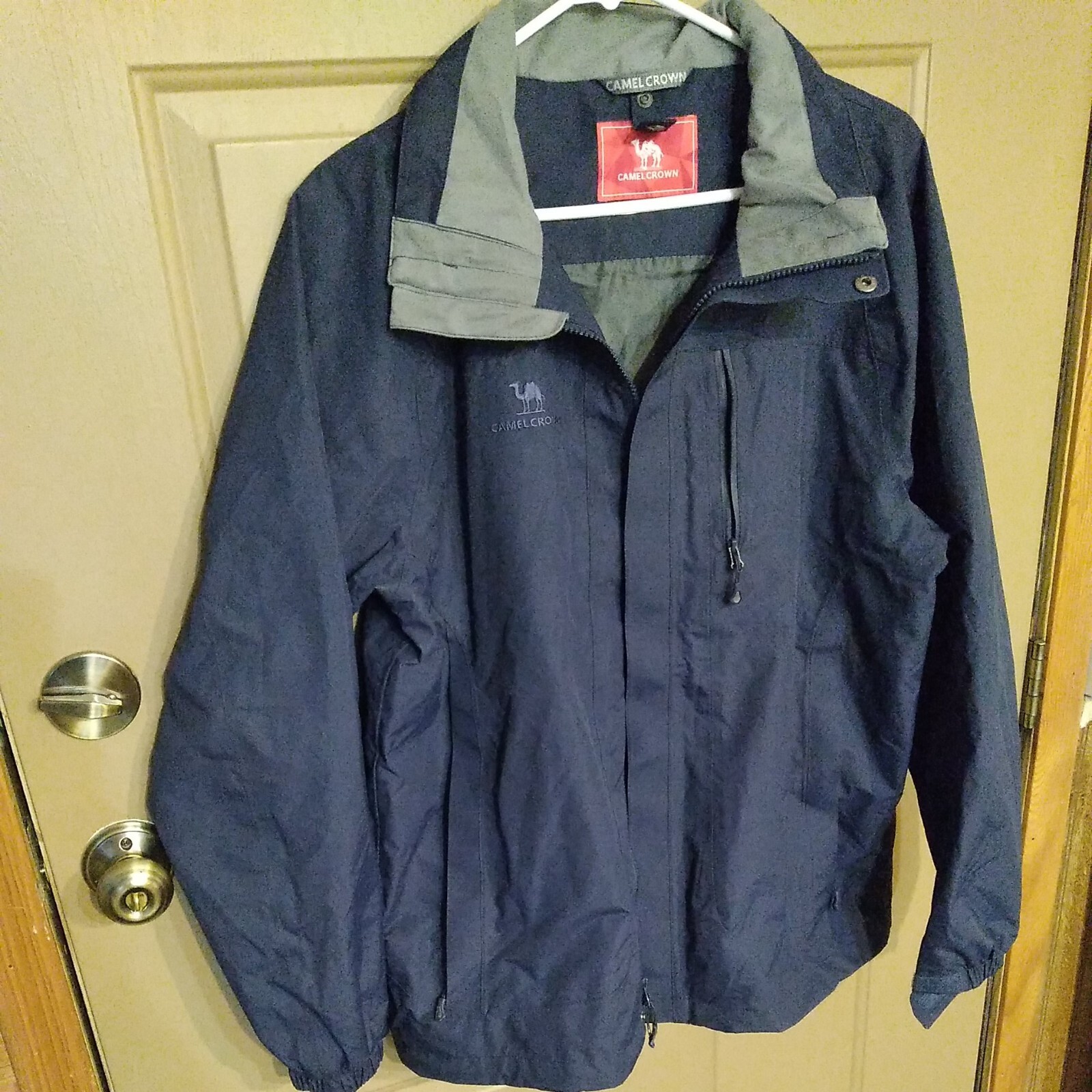 Camel Crown Mens Z8W231159 Navy & Gray 3 In 1 Windbreaker Jacket Size M