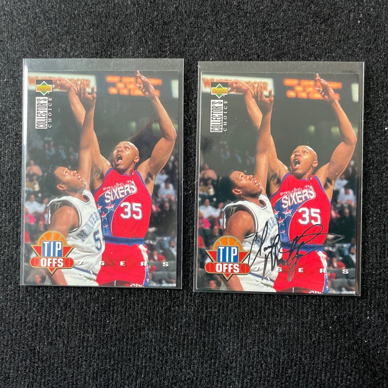 1994 Collector’s Choice Clarence Weatherspoon #185 Base and Silver Signature Lot