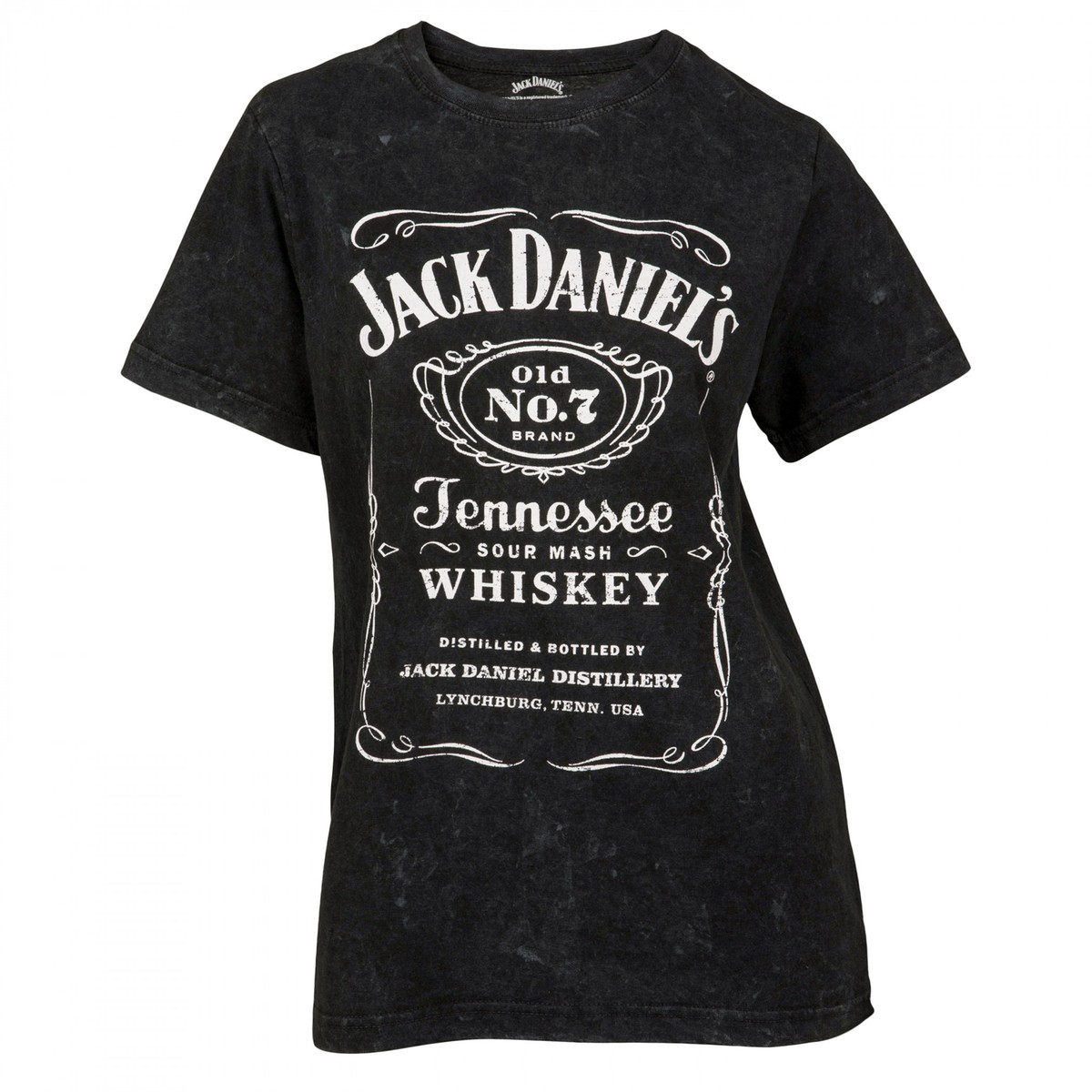 jack daniels t shirt dress Jack Daniels Label Women's Mineral Wash T-Shirt-XLarge
