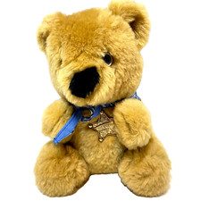 Vintage 1986 Beariff the Sheriff Plush Brown Bear Badge Bandana Stuffed Animal 8