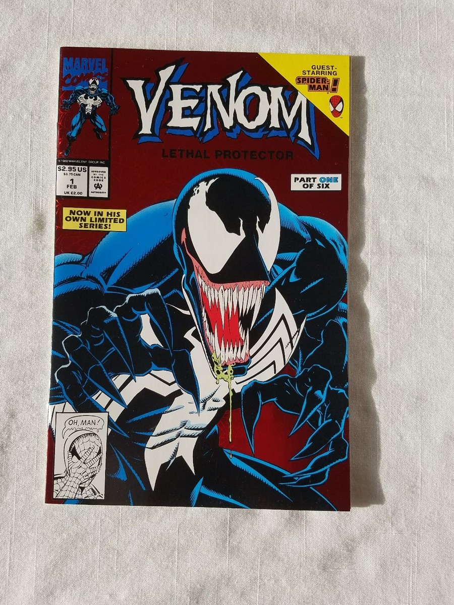 Venom Marvel Comic #1 Issue Lethal Protector Red Holographic