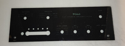 McIntosh C27 glass faceplate for stereo preamplifier ** Damage