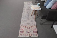 Vintage Rugs, Turkish Rug, Anatolian Rug, Wool Rug, 1.8x8.5 ft Runner Rugs