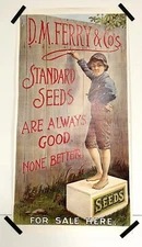 Vintage D.M. Ferry & Co. Standard Seeds Poster
